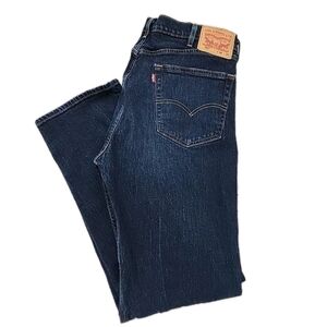 Levi's 505 38x34 Men's Dark Blue Straight Leg Classic Jeans EUC